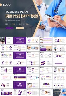 紫色大气医美整形发布会PPT