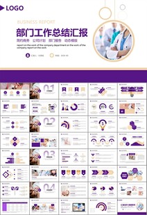 紫色大气医美整形发布会PPT