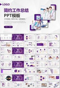 紫色大气医美整形发布会PPT
