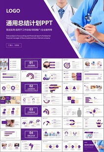 紫色大气医美整形发布会PPT