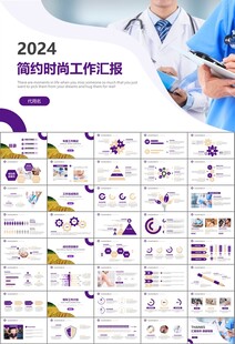 紫色大气医美整形发布会PPT