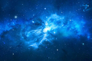 梦幻蓝色星云宇宙