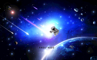 星际飞船穿梭浩瀚宇宙