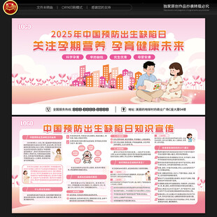 中国预防出生缺陷日宣传栏