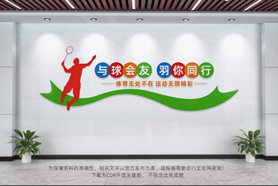 羽毛球文化墙