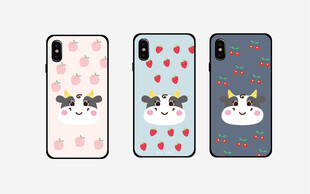 可爱卡通手机壳图案设计