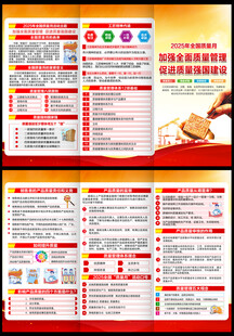 2025质量月三折页