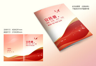 红色资料封面设计