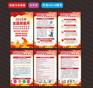 2025年全国质量月海报