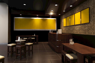 现代简约风餐厅室内场景