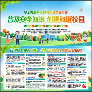 学校安全展板