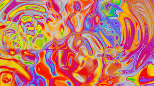 绚丽多彩抽象流体图案