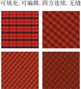 休闲格子面料 红色格纹