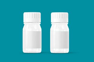 白色小药瓶样机