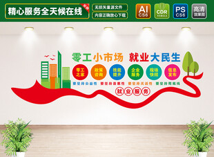 零工市场文化墙