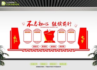 不忘初心主题文化墙