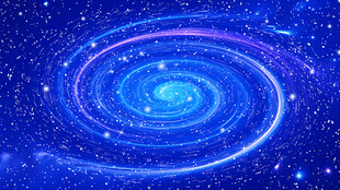 蓝色宇宙星空旋涡