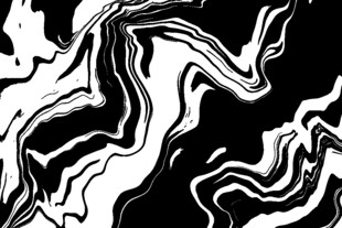 黑白抽象流体艺术图案