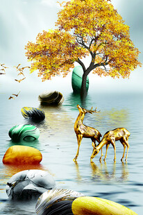 客厅挂画抽象艺术画图片