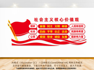 社会主义核心价值观宣传墙