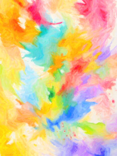 多彩水彩抽象背景图案