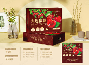 樱桃插画包装