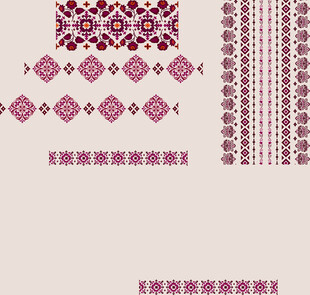 民族风几何图案装饰元素