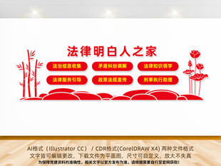 法律明白人之家党建文化墙