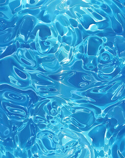 蓝色水波纹理图案