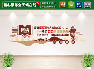 校园阅读文化墙