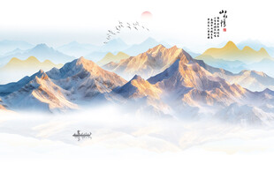 中式水墨山水情