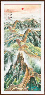 竖幅长城国画