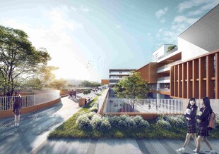 现代校园景观设计效果图