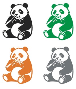 矢量熊猫