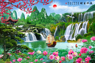 客厅山水装饰画