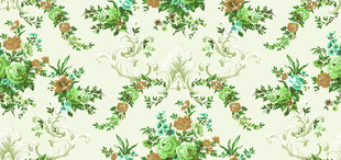 清新绿植花卉图案背景