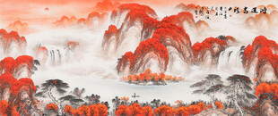 鸿运当头国画