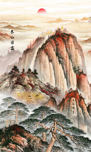 旭日东升装饰画