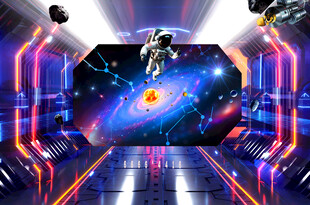 KTV宇宙星空舞台背景