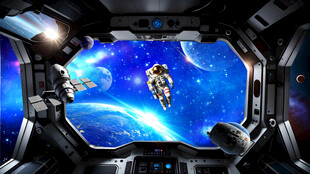 赛博朋克科幻星空