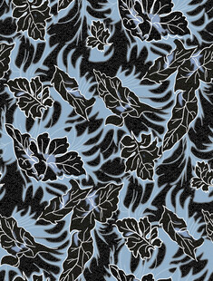 蓝黑相间动物纹理图案