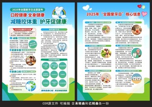 2025爱牙日宣传单