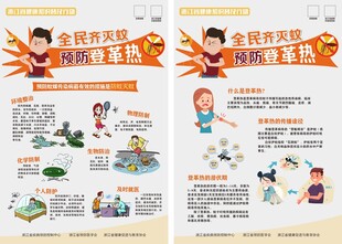 登革热 海报 宣传单 