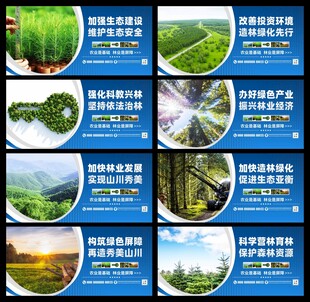 林业局宣传展板