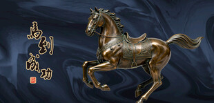 马到成功青铜骏马雕塑