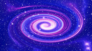 梦幻紫色星系漩涡