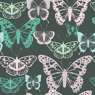 梦幻蝴蝶图案背景