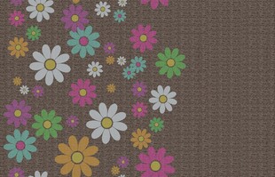 多彩花卉图案背景