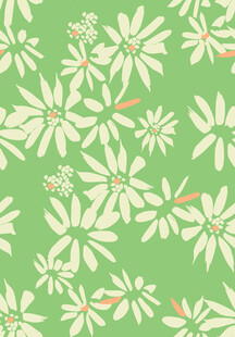 绿色花卉图案背景