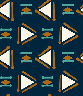 几何图案海洋风无缝背景